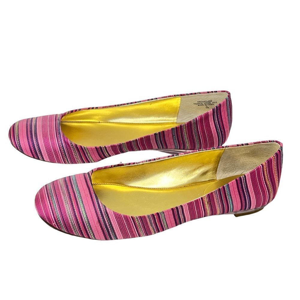 Nine West Guzzler Womens Multi-Color Round Toe Flats, 8M